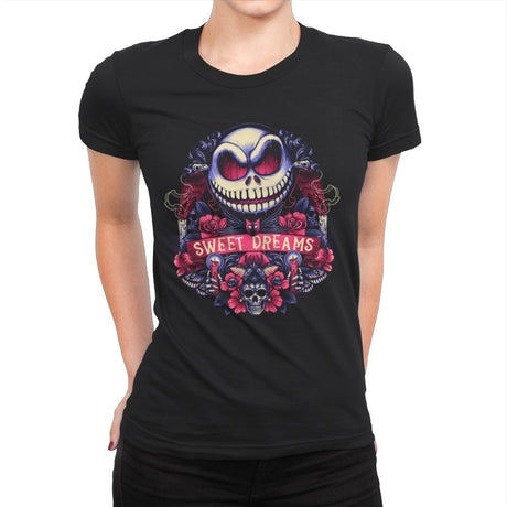Symbol of Nightmares  - Womens Premium T-Shirts RIPT Apparel Small / Black