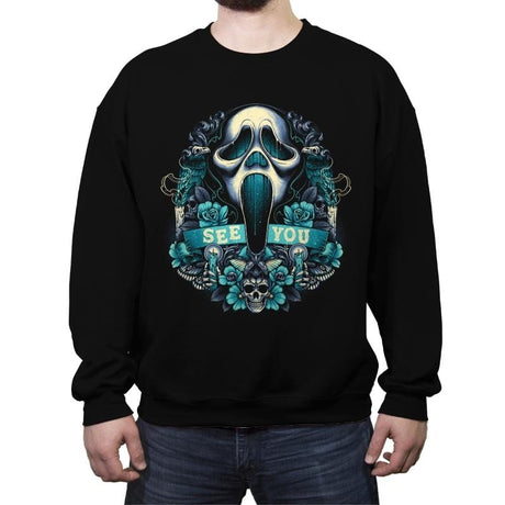 Symbol of the Ghost - Crew Neck Sweatshirt Crew Neck Sweatshirt RIPT Apparel Small / Black