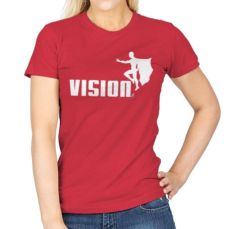 Synthezoid Athletics - Womens T-Shirts RIPT Apparel Small / Red