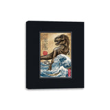 T-Rex in Japan Woodblock - Canvas Wraps Canvas Wraps RIPT Apparel 8x10 / Black