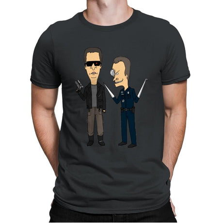 T800 and T1000 - Mens Premium T-Shirts RIPT Apparel Small / Heavy Metal