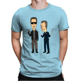 T800 and T1000 - Mens Premium T-Shirts RIPT Apparel Small / Light Blue