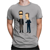 T800 and T1000 - Mens Premium T-Shirts RIPT Apparel Small / Light Grey