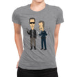 T800 and T1000 - Womens Premium T-Shirts RIPT Apparel Small / Heather Grey