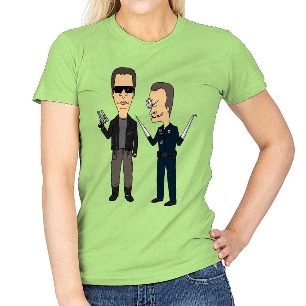 T800 and T1000 - Womens T-Shirts RIPT Apparel Small / Mint Green