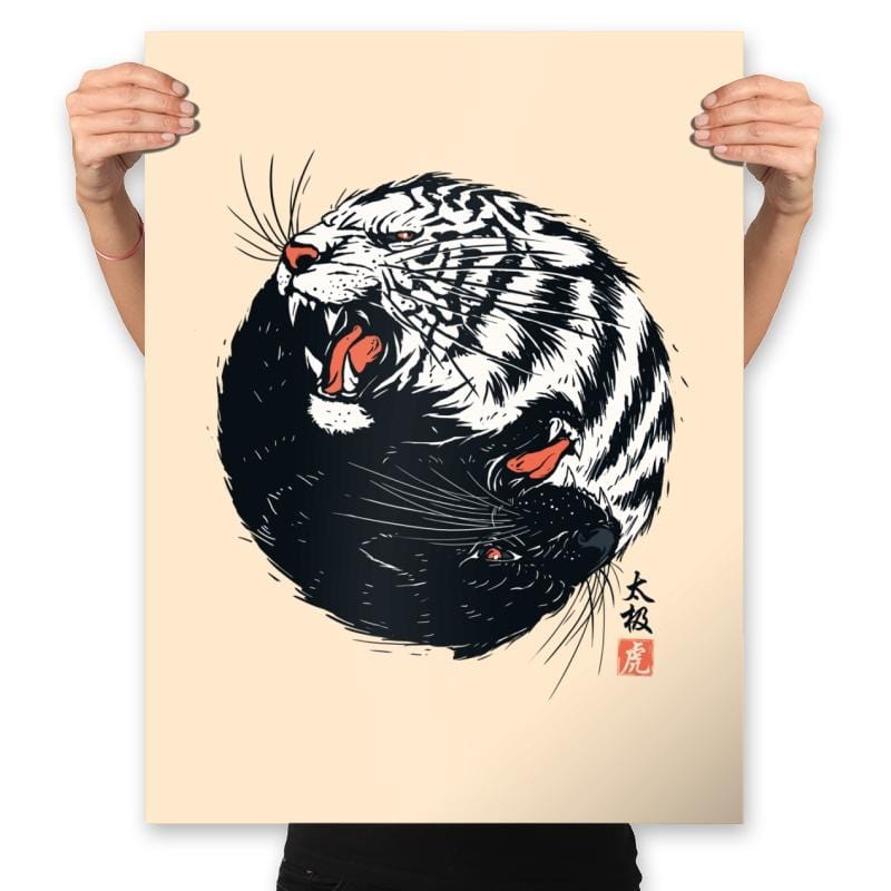 Tachi Tiger - Prints Posters RIPT Apparel 18x24 / Natural