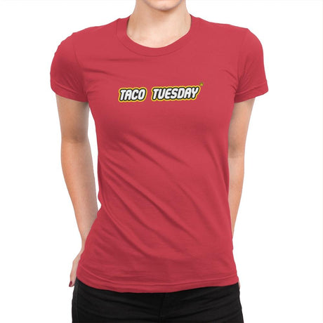 Taco Tuesday Exclusive - Womens Premium T-Shirts RIPT Apparel 3x-large / Red