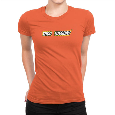Taco Tuesday Exclusive - Womens Premium T-Shirts RIPT Apparel Small / Classic Orange
