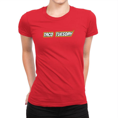 Taco Tuesday Exclusive - Womens Premium T-Shirts RIPT Apparel Small / Red