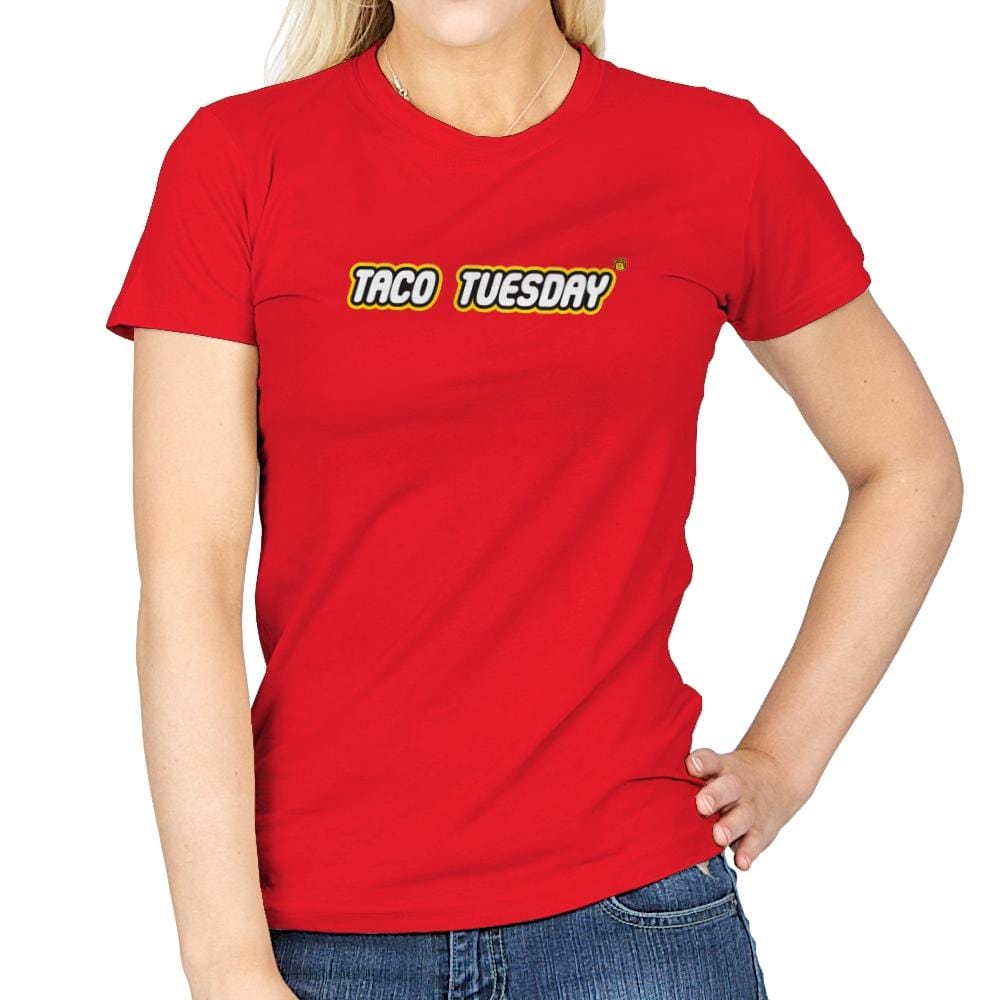 Taco Tuesday Exclusive - Womens T-Shirts RIPT Apparel Small / Red