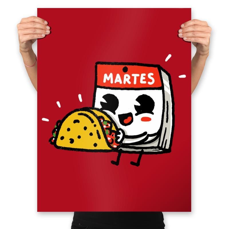 Taco Tuesday Special - Prints Posters RIPT Apparel 18x24 / Red