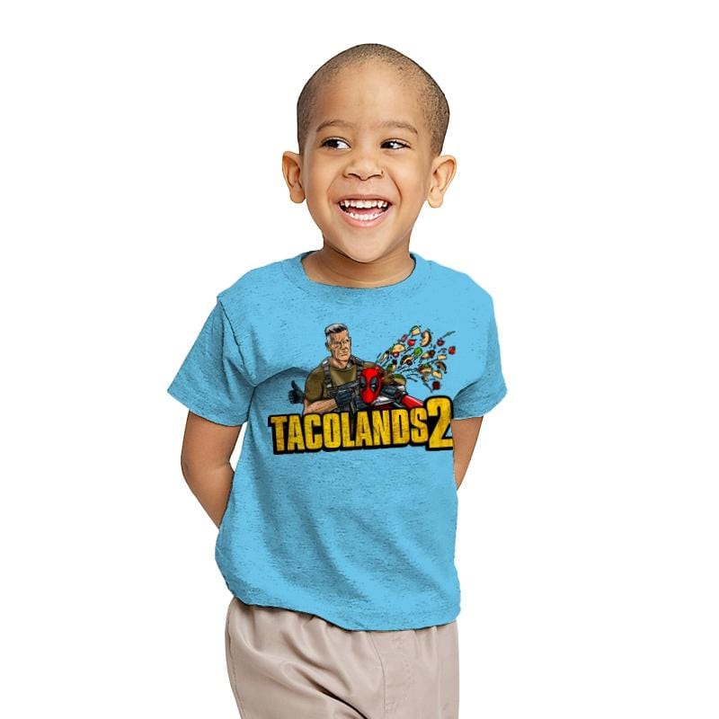 Tacolands 2 - Youth T-Shirts RIPT Apparel X-small / Light blue