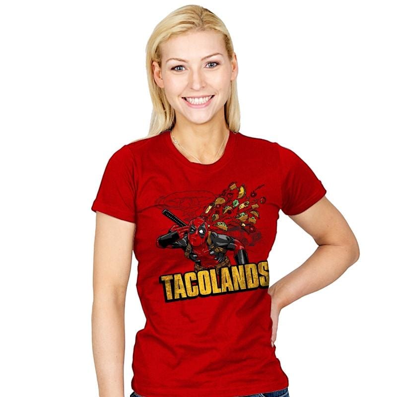 Tacolands - Womens T-Shirts RIPT Apparel Small / Red