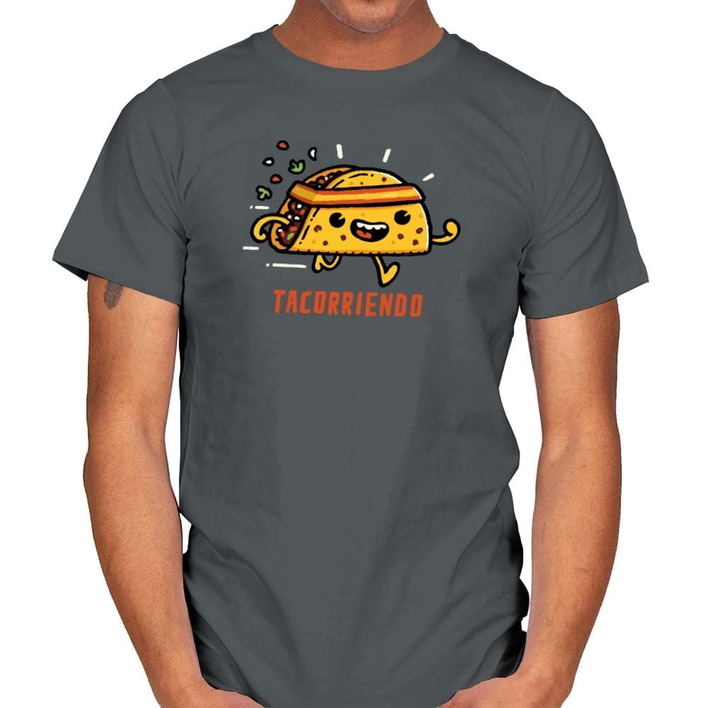 Tacorriendo - Mens T-Shirts RIPT Apparel Small / Charcoal