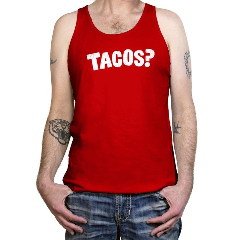 Tacos Anyone? - Tanktop Tanktop RIPT Apparel X-Small / Red