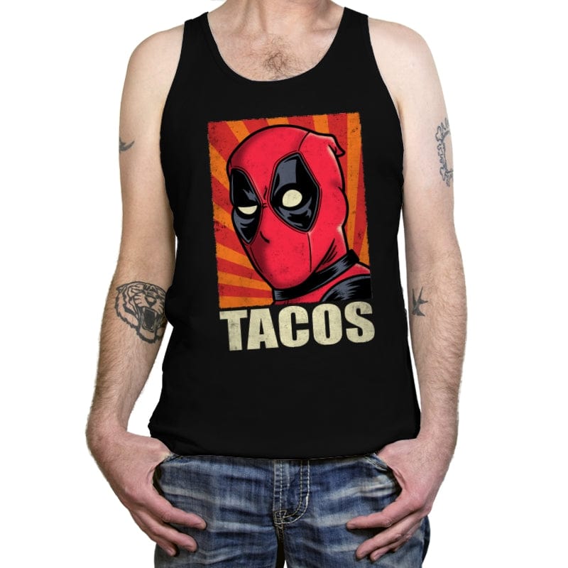 TacosPool - Tanktop Tanktop RIPT Apparel X-Small / Black