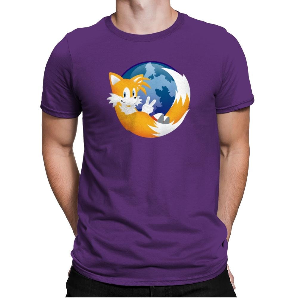 Tailsfox - 90s Kid - Mens Premium T-Shirts RIPT Apparel Small / Purple Rush