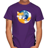 Tailsfox - 90s Kid - Mens T-Shirts RIPT Apparel Small / Purple