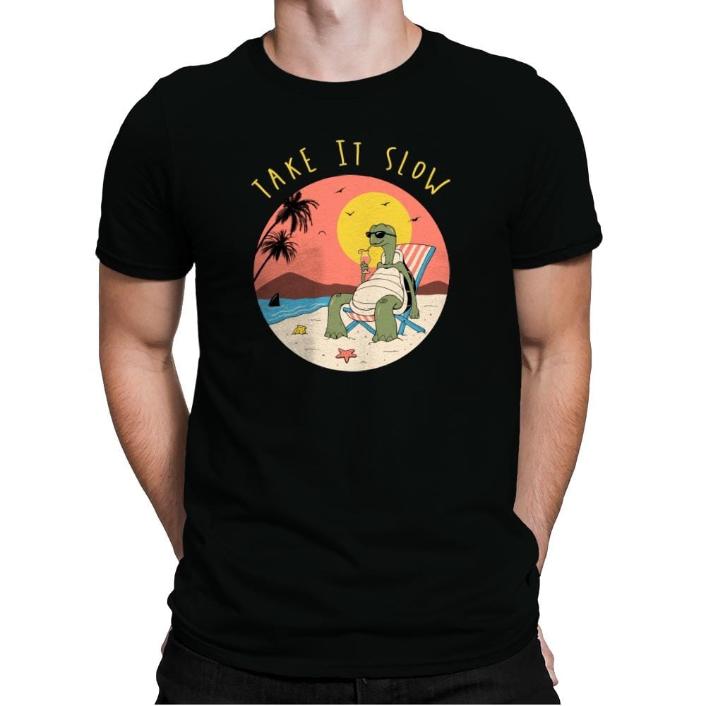 Take It Slow - Mens Premium T-Shirts RIPT Apparel Small / Black
