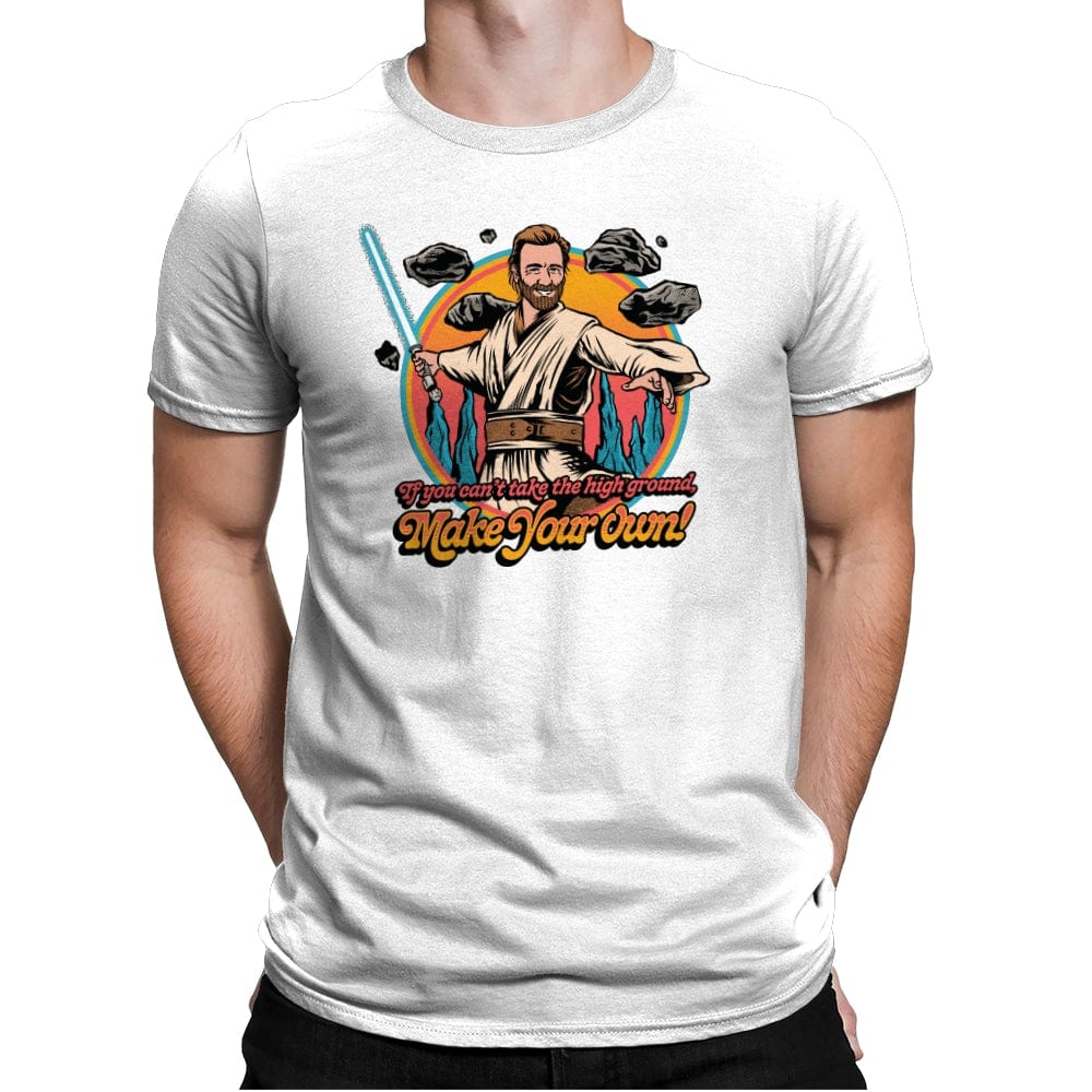 Take the High Ground - Mens Premium T-Shirts RIPT Apparel Small / White