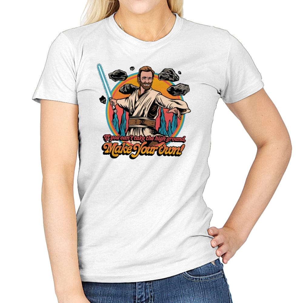 Take the High Ground - Womens T-Shirts RIPT Apparel Small / White