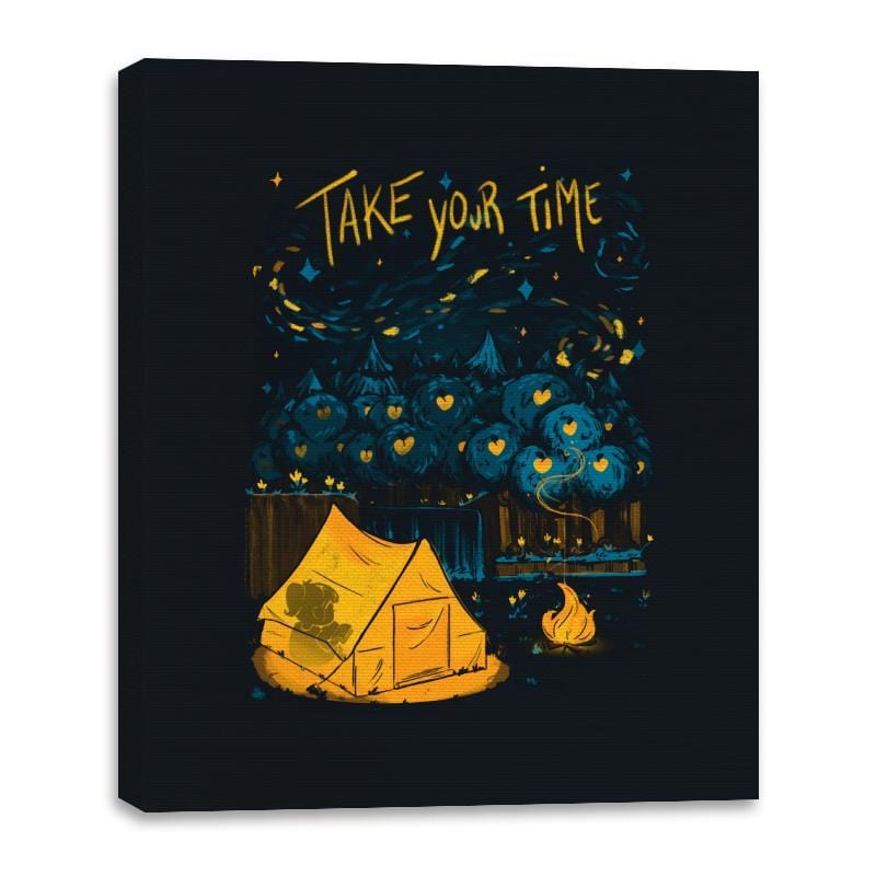 Take Your Time - Canvas Wraps Canvas Wraps RIPT Apparel 16x20 / Black