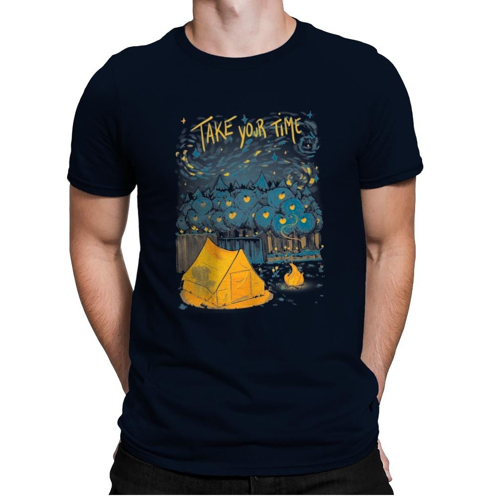Take Your Time - Mens Premium T-Shirts RIPT Apparel Small / Midnight Navy