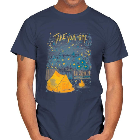 Take Your Time - Mens T-Shirts RIPT Apparel Small / Navy