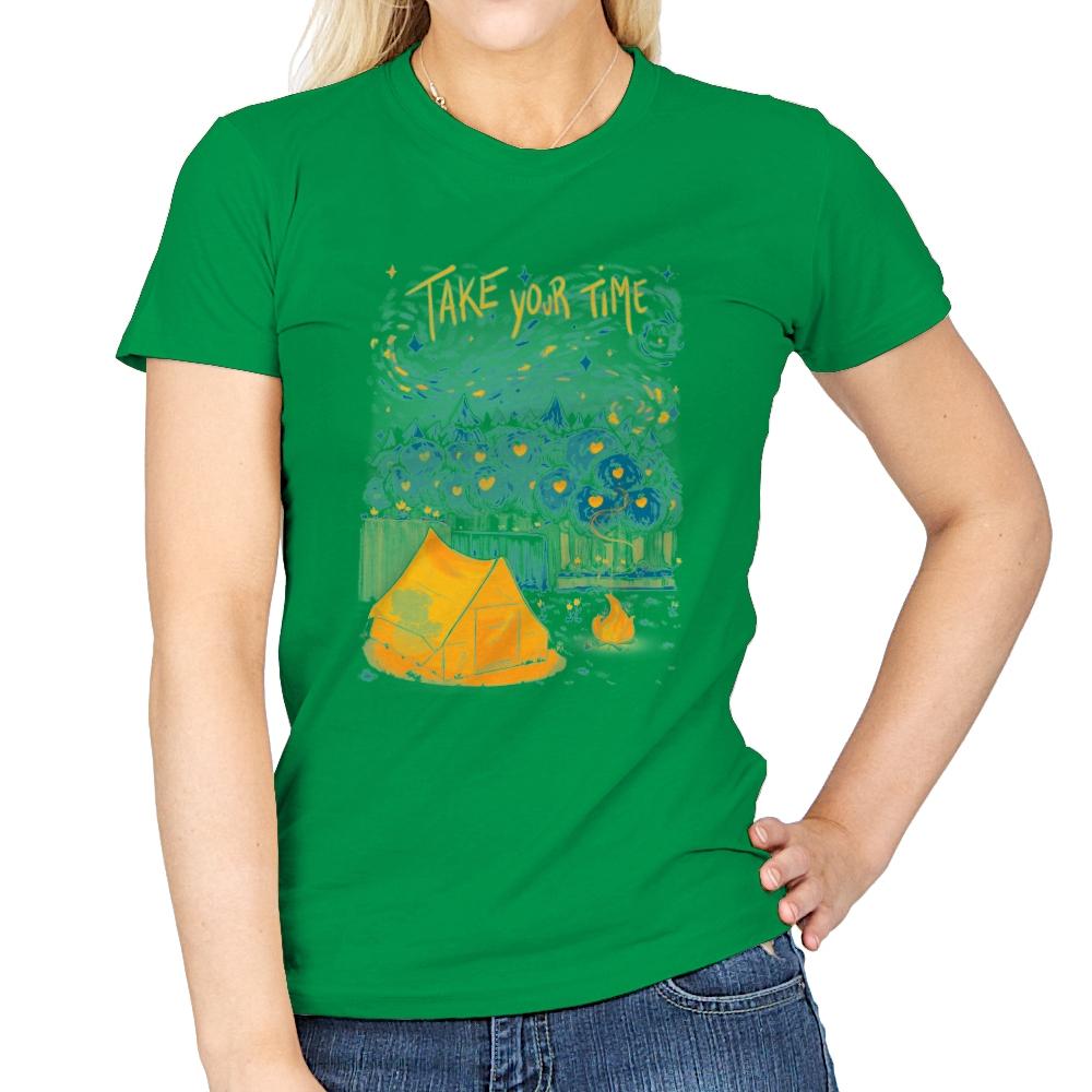 Take Your Time - Womens T-Shirts RIPT Apparel Small / Irish Green