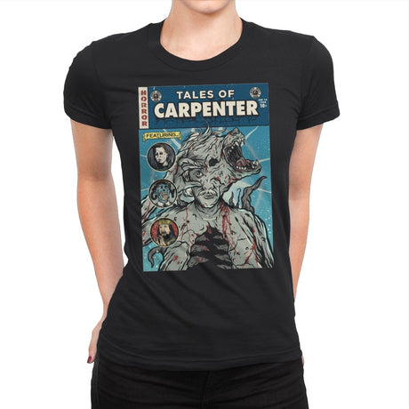 Tales of Carpenter - Womens Premium T-Shirts RIPT Apparel Small / Black