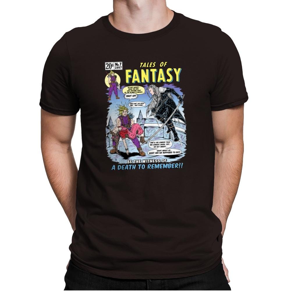 Tales of Fantasy 7 - Mens Premium T-Shirts RIPT Apparel Small / Dark Chocolate
