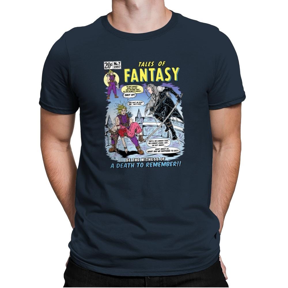 Tales of Fantasy 7 - Mens Premium T-Shirts RIPT Apparel Small / Indigo