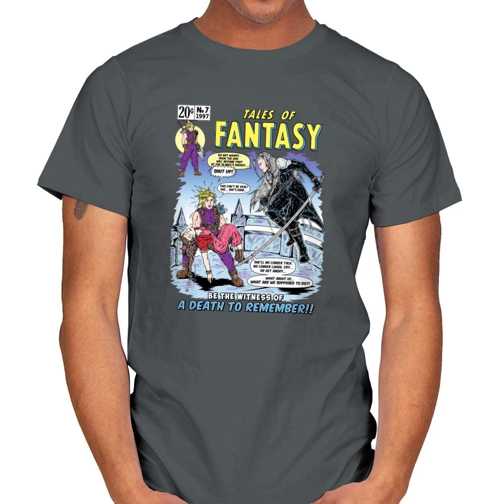 Tales of Fantasy 7 - Mens T-Shirts RIPT Apparel Small / Charcoal