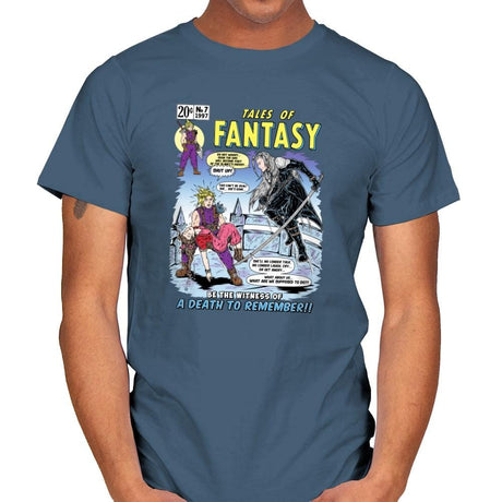 Tales of Fantasy 7 - Mens T-Shirts RIPT Apparel Small / Indigo Blue