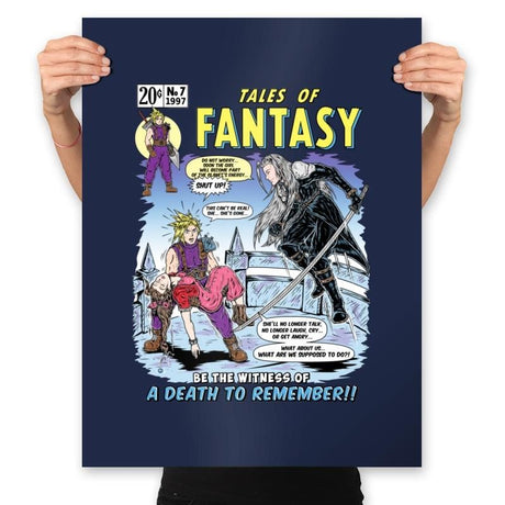 Tales of Fantasy 7 - Prints Posters RIPT Apparel 18x24 / Navy