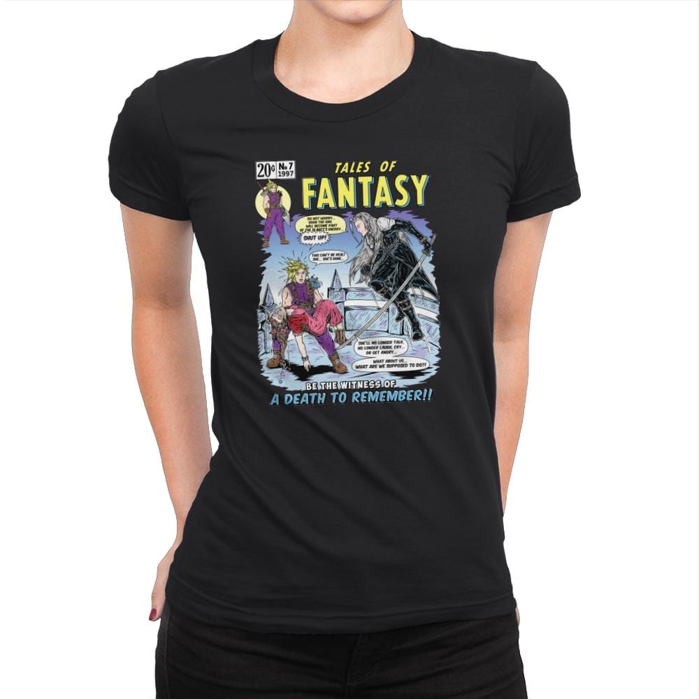 Tales of Fantasy 7 - Womens Premium T-Shirts RIPT Apparel Small / Black