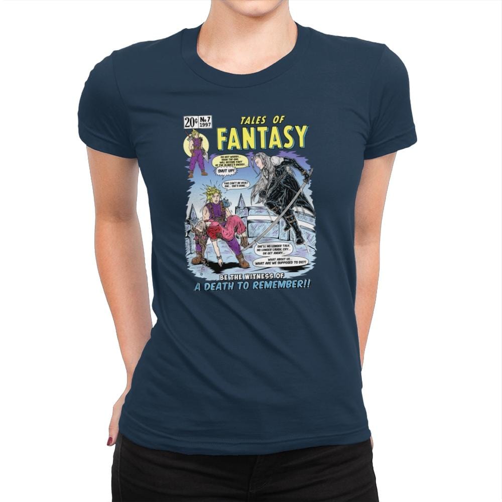 Tales of Fantasy 7 - Womens Premium T-Shirts RIPT Apparel Small / Midnight Navy