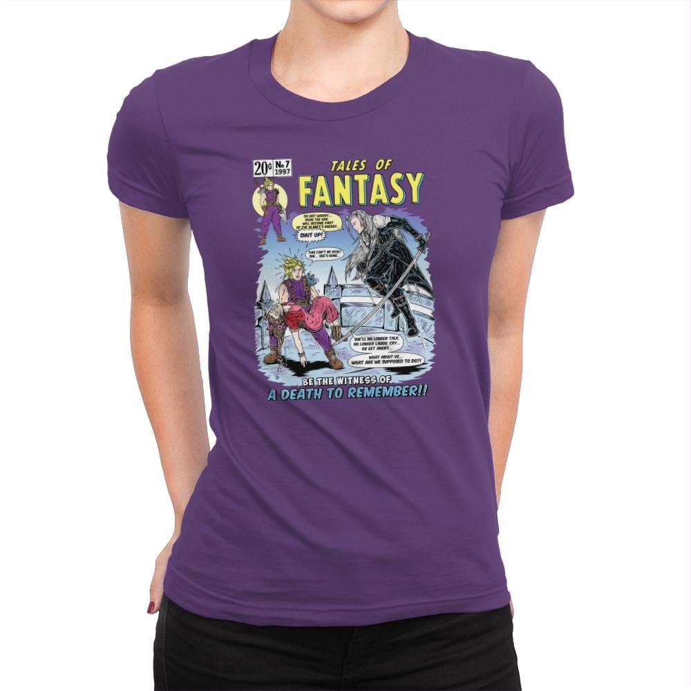 Tales of Fantasy 7 - Womens Premium T-Shirts RIPT Apparel Small / Purple Rush