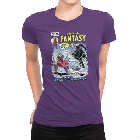 Tales of Fantasy 7 - Womens Premium T-Shirts RIPT Apparel Small / Purple Rush