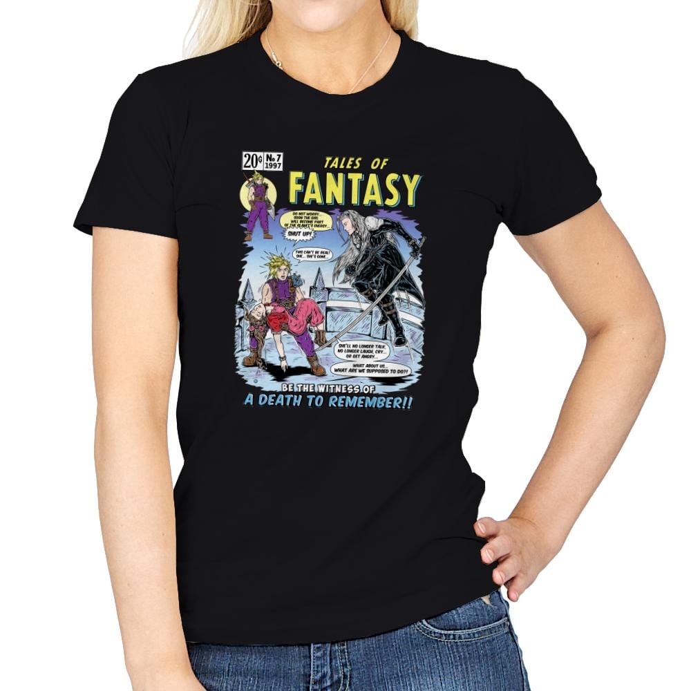 Tales of Fantasy 7 - Womens T-Shirts RIPT Apparel Small / Black