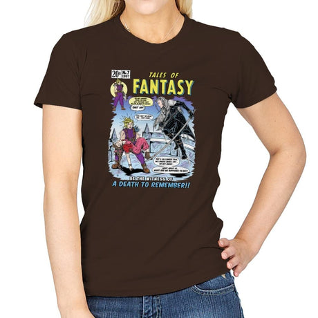 Tales of Fantasy 7 - Womens T-Shirts RIPT Apparel Small / Dark Chocolate