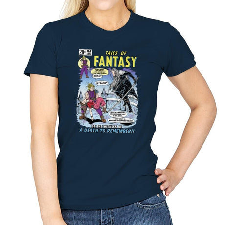 Tales of Fantasy 7 - Womens T-Shirts RIPT Apparel Small / Navy