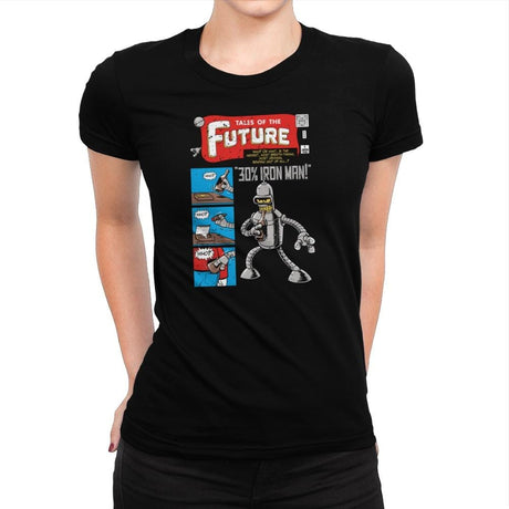 Tales of the Future Exclusive - Womens Premium T-Shirts RIPT Apparel Small / Indigo