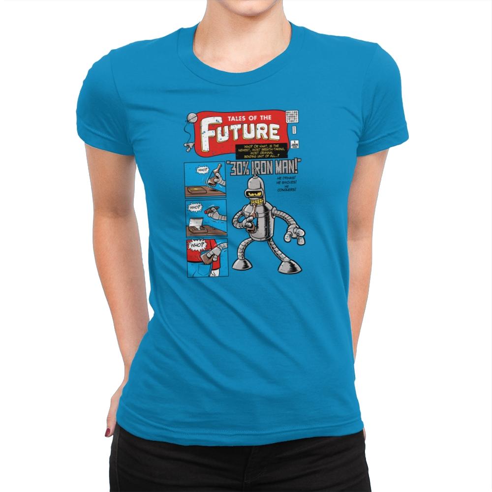 Tales of the Future Exclusive - Womens Premium T-Shirts RIPT Apparel Small / Turquoise