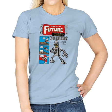 Tales of the Future Exclusive - Womens T-Shirts RIPT Apparel Small / Light Blue