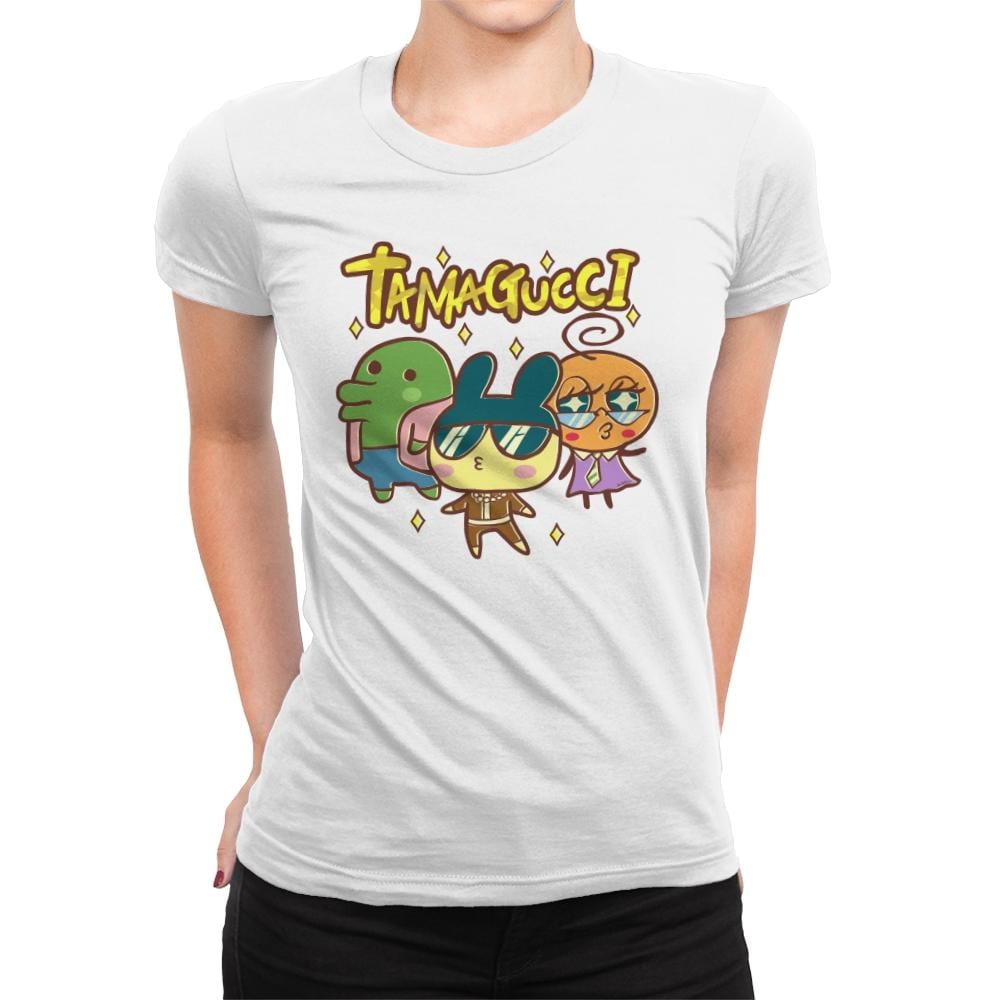 Tamagucci - Womens Premium T-Shirts RIPT Apparel Small / White