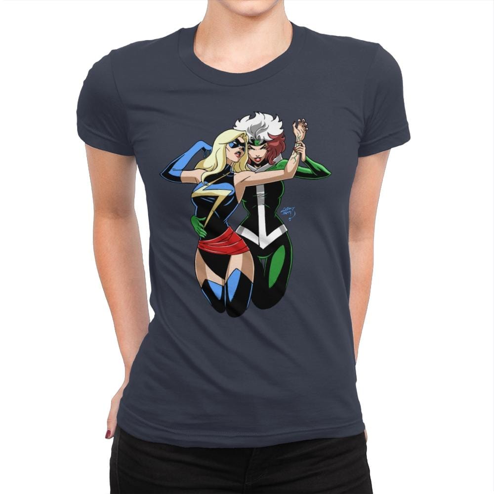 Tango With Rogue - Anytime - Womens Premium T-Shirts RIPT Apparel Small / Indigo