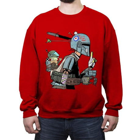Tank Mando  - Crew Neck Sweatshirt Crew Neck Sweatshirt RIPT Apparel Small / Red