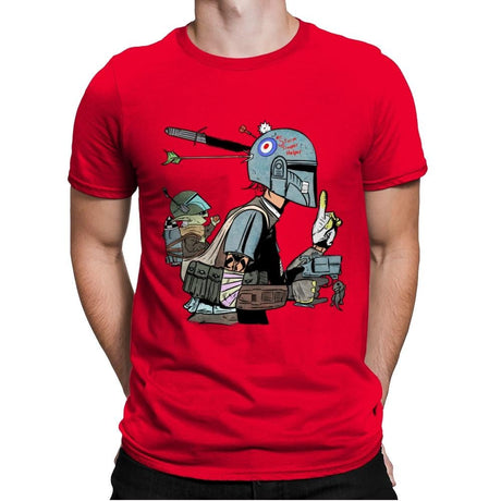 Tank Mando  - Mens Premium T-Shirts RIPT Apparel Small / Red