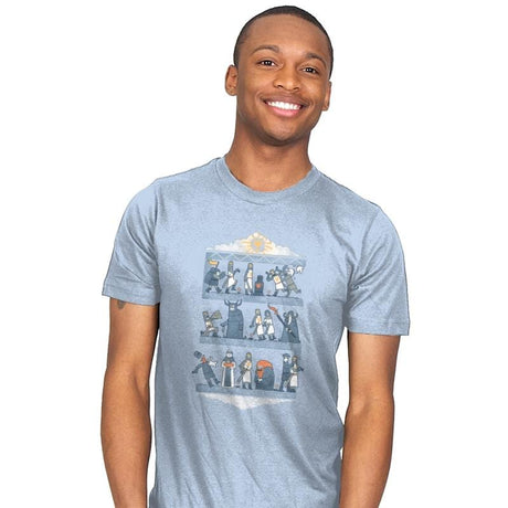 Tapestry of Aaarrrggghhh  - Mens T-Shirts RIPT Apparel Small / Baby Blue